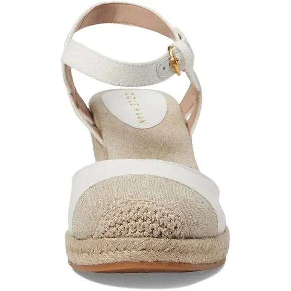 Cole Haan Cloudfeel Espadrille Wedge Sandal perfect neutral sandal spring NEW - Picture 2 of 12